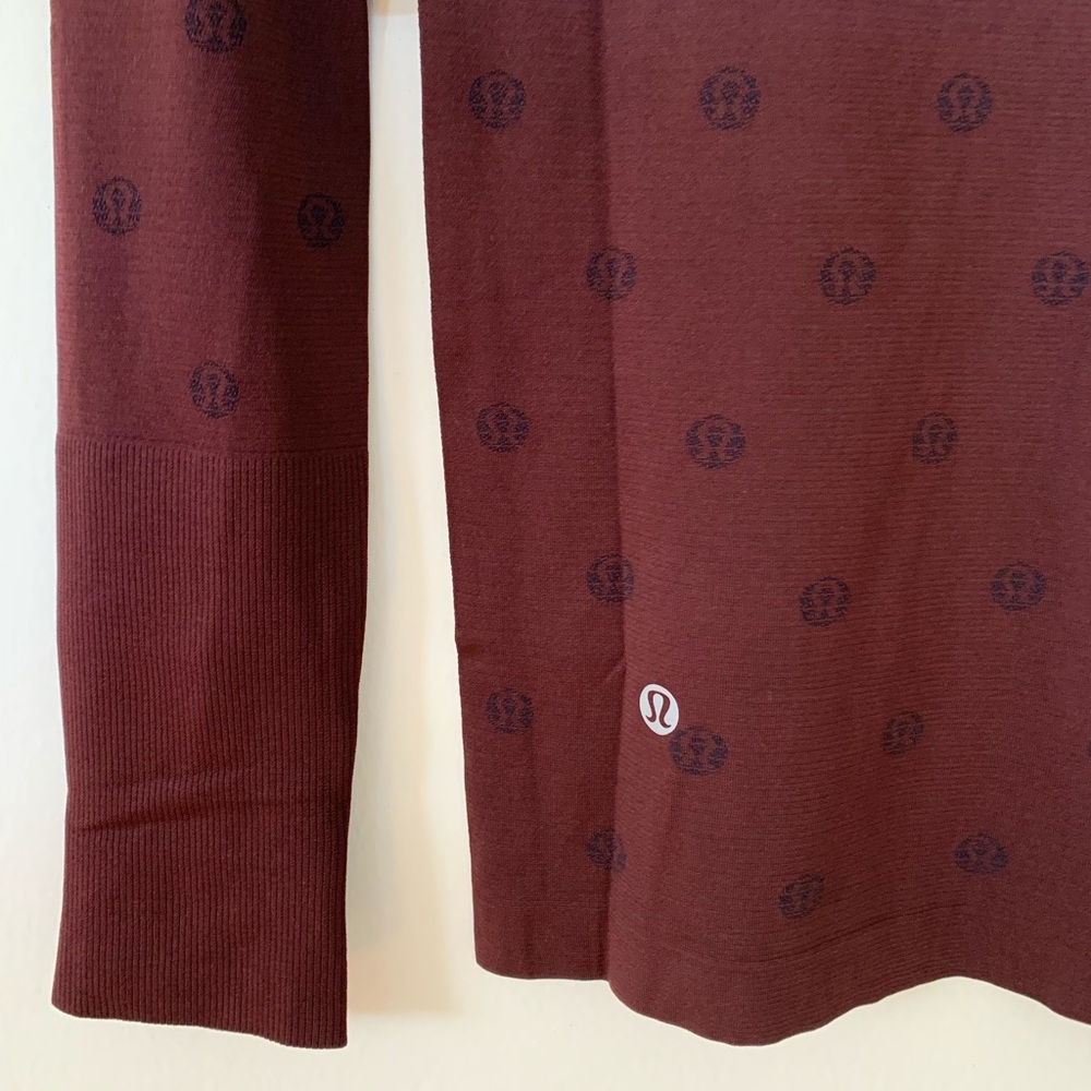 lululemon Swiftly Tech Long Sleeve Shirt 2.0 Yogo Pop Cassis/Black Sz 2 New NWT - Picture 9 of 16